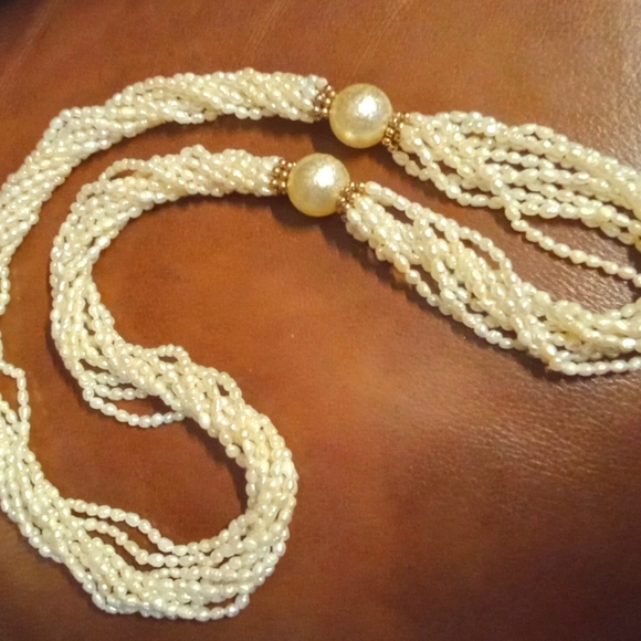 Vintage Multi strand freshwater pearl necklace - Picture 3 of 3